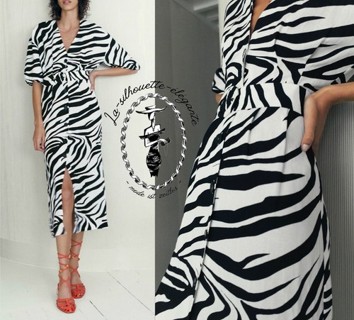 Maxi abito lino zara vestito - maxi,