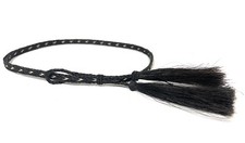 Fascia cappello cowboy western marrone scuro, nappe intrecciate pelo di cavallo fascia regolabile