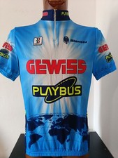 maglia CYCLING  ciclismo originale vintage team gewiss playbus bianchi tg XL