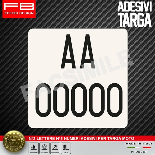 Adesivi kit targa moto enduro - adesivi,