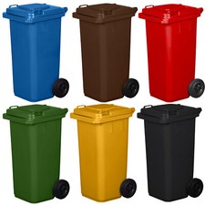 Pattumiera Bidone Raccolta Differenziata 120 240 Litri con Ruote Coperchio