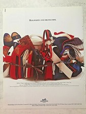 1989 Advert HERMES RED WHITE