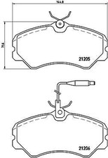 BREMBO P23023 Kit pastiglie