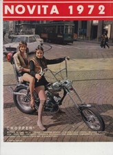 advertising Pubblicità brochure  FANTIC MOTOR CHOPPER 50 1972-MOTOITALIANE EPOCA