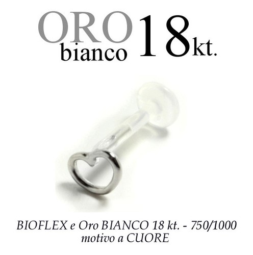 Piercing bioflex labret trago - bioflex,