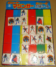 TOEI STICKERS GREAT MAZINGER-VENUS A-ANKOKU DAISHOGUN STICKERS 3D JAPAN ANNI '70