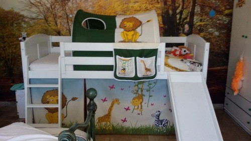 Letto bianco soppalco - a,