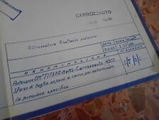 AUTOCARRO OM TITANO DISEGNO CARROZZAUTO UFFICIALE 90X78 1963 CARRO ATTREZZI 