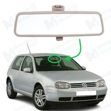 Retrovisore Vetro Specchietto Interno Beige Parabrezza Per Golf 4 1999 - 2004