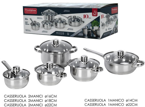Batteria pentole pz in - batteria,