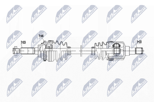 Albero motore nty npw 053 - motore, npw-dw-053