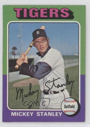 1975 topps mickey stanley - 1975,