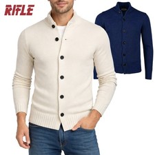 Cardigan uomo misto lana con
