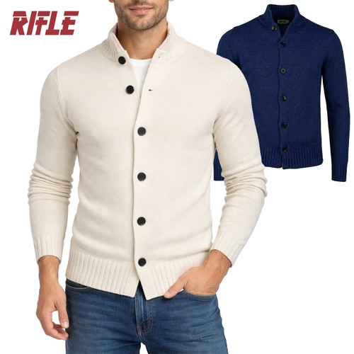 Cardigan uomo misto lana - , con