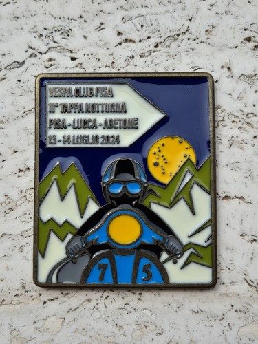 Vespa club placca - placca, metallica