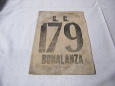 S.C. BONALANZA PETTORALE NUMERO CORSA CICLISMO EPOCA ORIGINALE ANNI '50