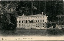 Primi '900 Torno Lago di Como villa Pliniana esterno FP B/N