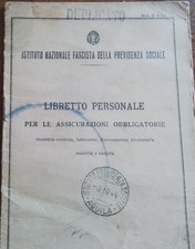 ISTITUTO NAZIONALE FASCISTA PREVIDENZA SOCIALE CASTEL DI IERI AQUILA 1944