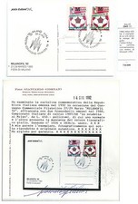 ITALIA 1992 CARTOLINA UFFCIALE MILANOFIL MILAN CAMPIONE D’ITALIA AZZURRO 