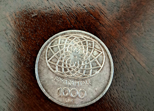 Moneta 1000 lire roma - moneta,