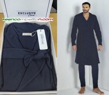 Exclusive Vestaglia da camera uomo classica ed invernale felpata in punto milano