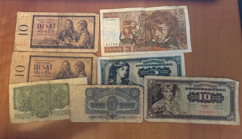 Lotto vecchie banconote - 7,