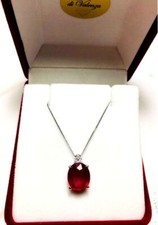 FANTASTIC 18k WHITE GOLD RUBY