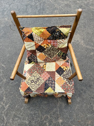 Sedia dondolo vintage - a,