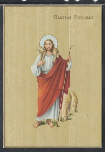 Cartolina buona pasqua gesù - buona,