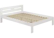 Solido elegante letto bianco