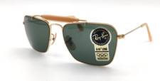 Ray-Ban CARAVAN W1347 BROWBAR G15 52mm Bausch & Lomb Vintage NOS ORIGINALE RARO