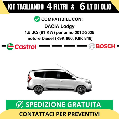 Tagliando filtri bosch 6 - filtri,