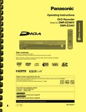 Panasonic DMR-EZ485V DMR-EZ48V Registratore DVD MANUALE UTENTE DEL PROPRIETARIO