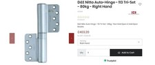 Cerniera Auto Densi 113 Tri-Set Destra per Porta/Telaio in Legno 113R - NUOVA PREZZO DISPONIBILE £403