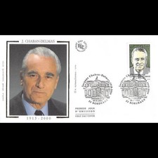 FDC soie - Jacques Chaban