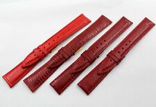 Cinturini Orologi Vera Pelle Lucertola Rosso Fatto a Mano con Ottime Pelli New