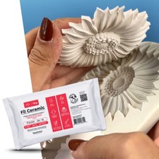 Polvere di gesso ceramico atossico ideale per stampi fai da te, asciuga all'aria