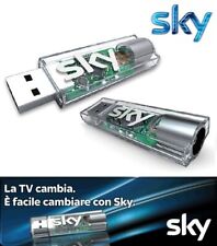SKY DIGITAL KEY USB + MANUALE A867 DVB-T DIGITALE TERRESTRE DECODER FUNZIONANTE