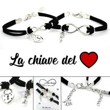 bracciale chiave e lucchetto