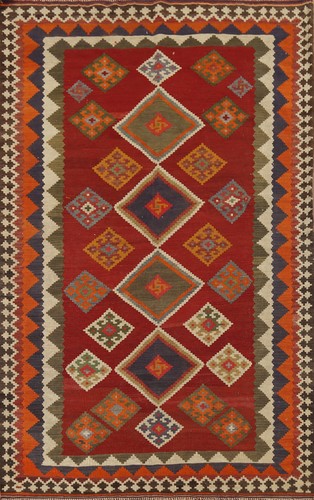 Tappeto kilim rosso 5x8 - kilim,
