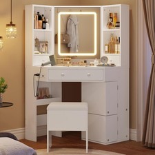 Vanity desk 42,5" con luci a