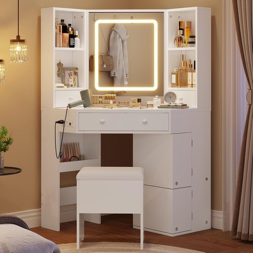 Vanity desk con luci a - luci,