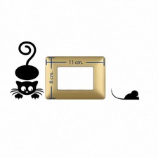 Gatto topo adesivi murali