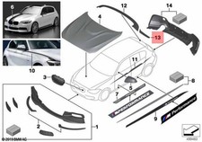 Genuine BMW Rear Window Fins