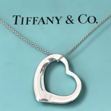 Collana AUTENTICA Tiffany & Co - XL Elsa Peretti 34mm Collana Cuore Aperto