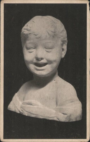 Scultura busto bambino che - bambino,