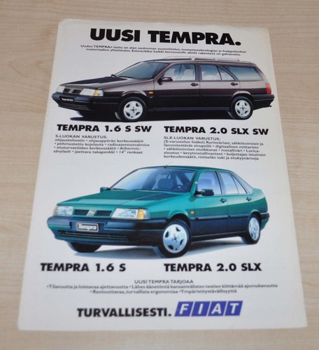 Brochure depliant fiat tempra - fiat,