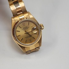 Rolex Donna Datejust 26 mm Oro Giallo 18K Orologio Oyster 69178 Circa 1984