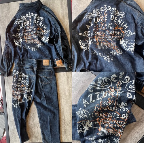 Y2k azzure denim - azzure, uomo