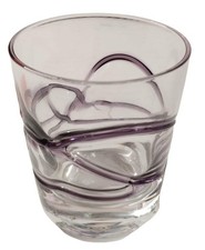 Bormioli rocco ceralacca, set 6 bicchierini da liquore 12 cl viola